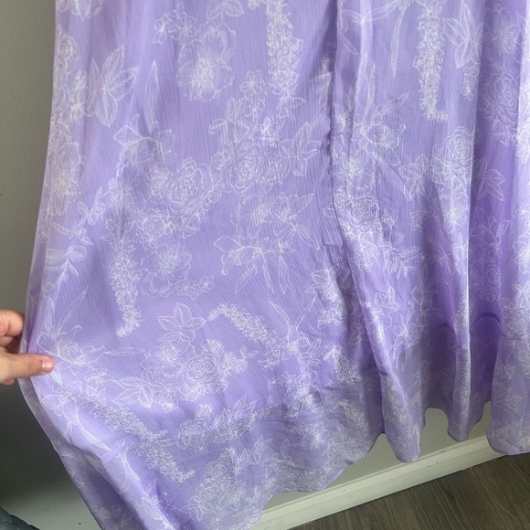 Chaps Lavender Wrap Dress - Picture 7 of 10